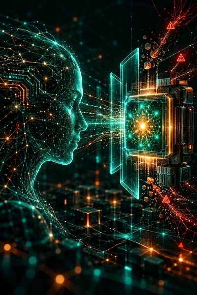 AI and LLM security illustration